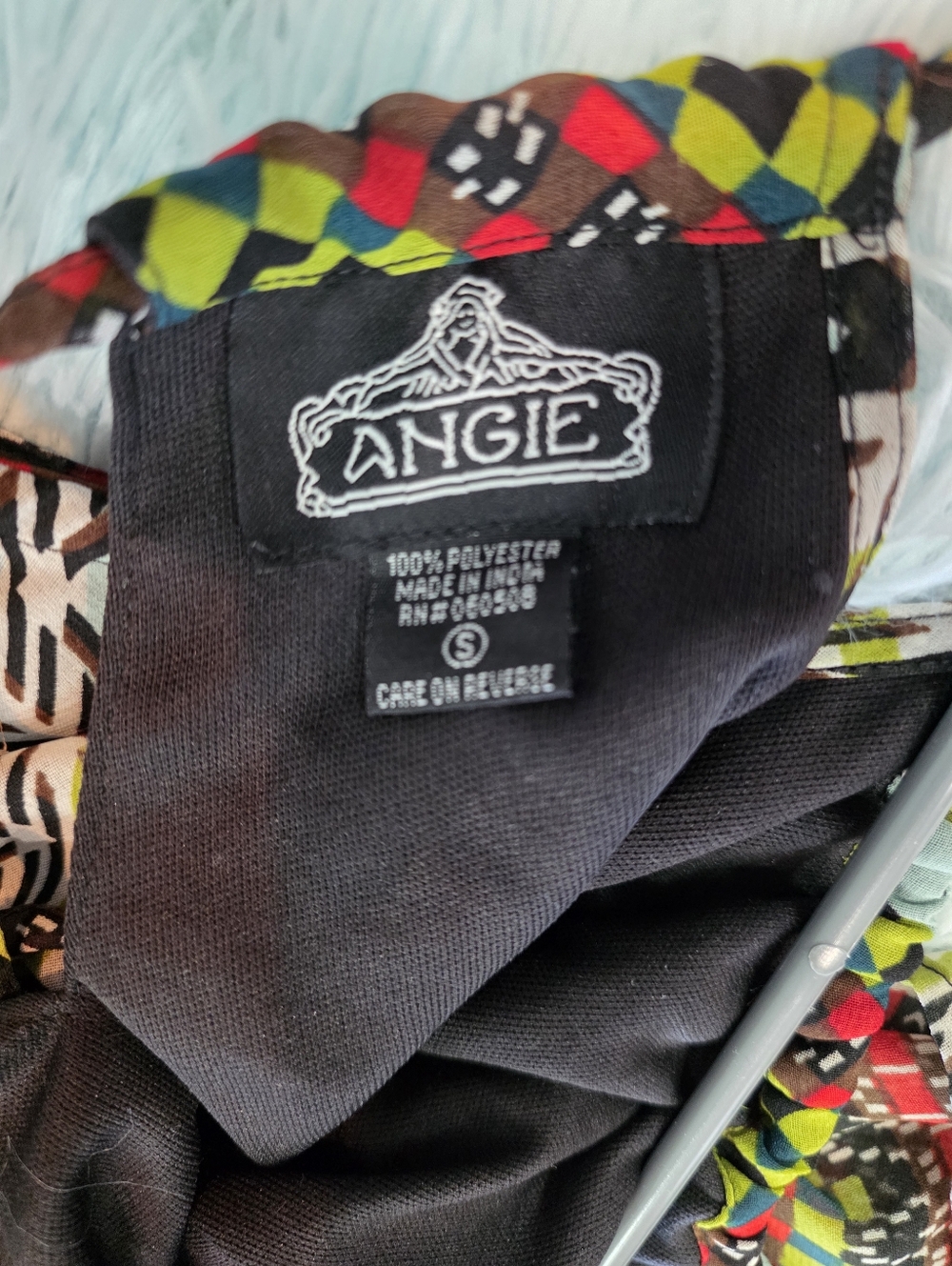 Angie Sleeveless Maxi Dress S - Tribal Geometric Print Vibrant Boho Resort Wear - Picture 4 of 10